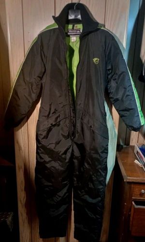 Vtg arctic cat snowmobile suit sz m tall all zipers snaps work arcticwear