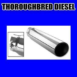 Different trends exhaust tip-5" in 6" out-stainless  rolled slant cut-18" long