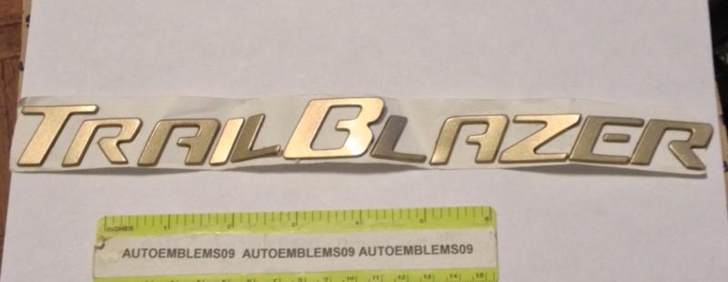 Chevy gold trail blazer soft plastic emblem used