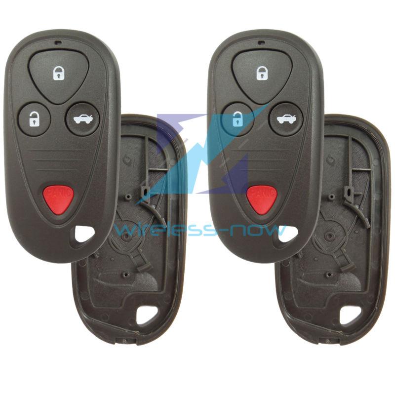 2 new replacement keyless remote key fob case shell rubber button pad fix repair