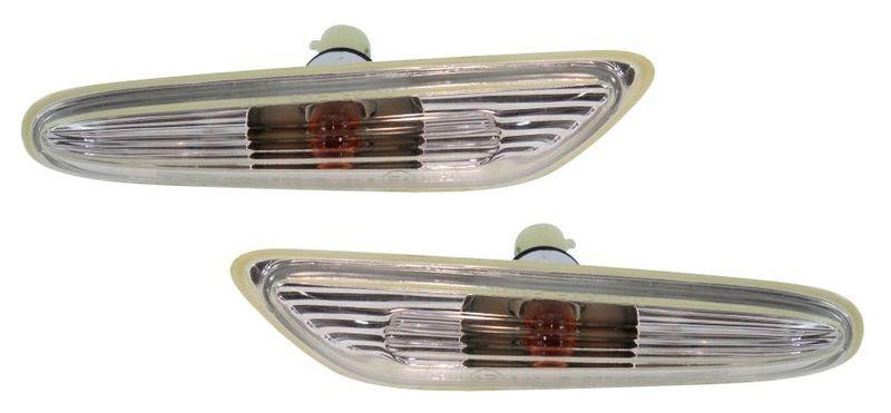 Side marker light lamp assembly pair set (driver & passenger side, qty 2)