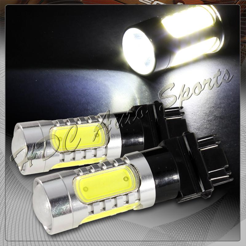 2x 3157 cree 9 white led 11w projector brake turn signal parking lamp light bulb