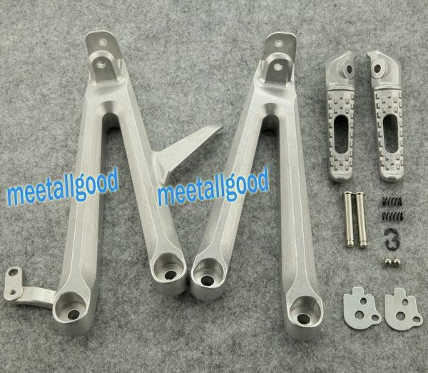 New honda 04 05 06 07 cbr 1000 rr passenger foot pegs footrest & brackets rear