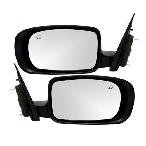 New pair set power side view mirror glass housing heat heated 11-12 chrysler 200