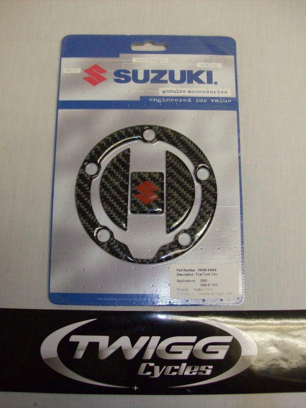 Hayabusa gsxr1000 gsx650 sv650 sv1000 carbon fiber fuel gas cap trim pad cover