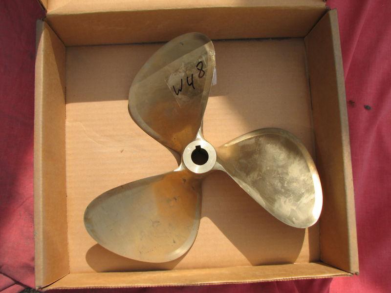 13 x 14 michigan wheel nibral inboard propeller left hand 1" bore (wmp48)