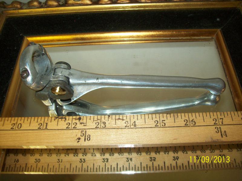 Oem vintage chrome brake clutch  lever assembly for harley davidson 41-71 