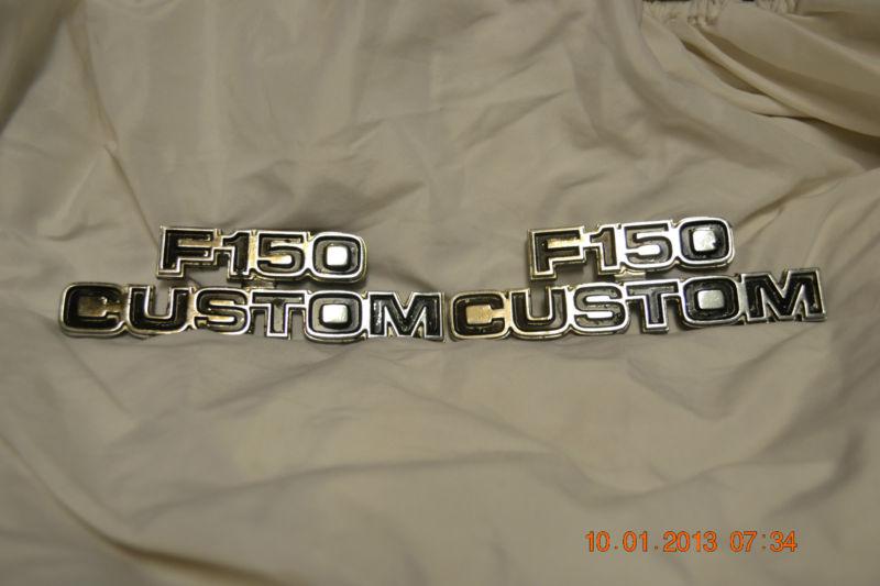 1970 ford f150 custom chrome fender emblem