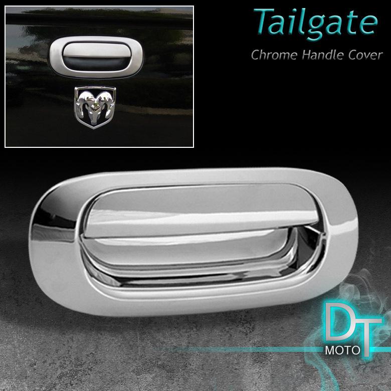 97-11 dakota / 06-09 raider tailgate tail gate trunk handle cover trim chrome