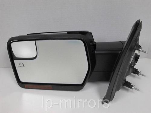 09 10 11 12 13 ford f150 driver side door signal mirror power fold without cover