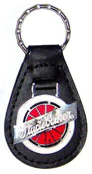 Studebaker key fob - leather - nice