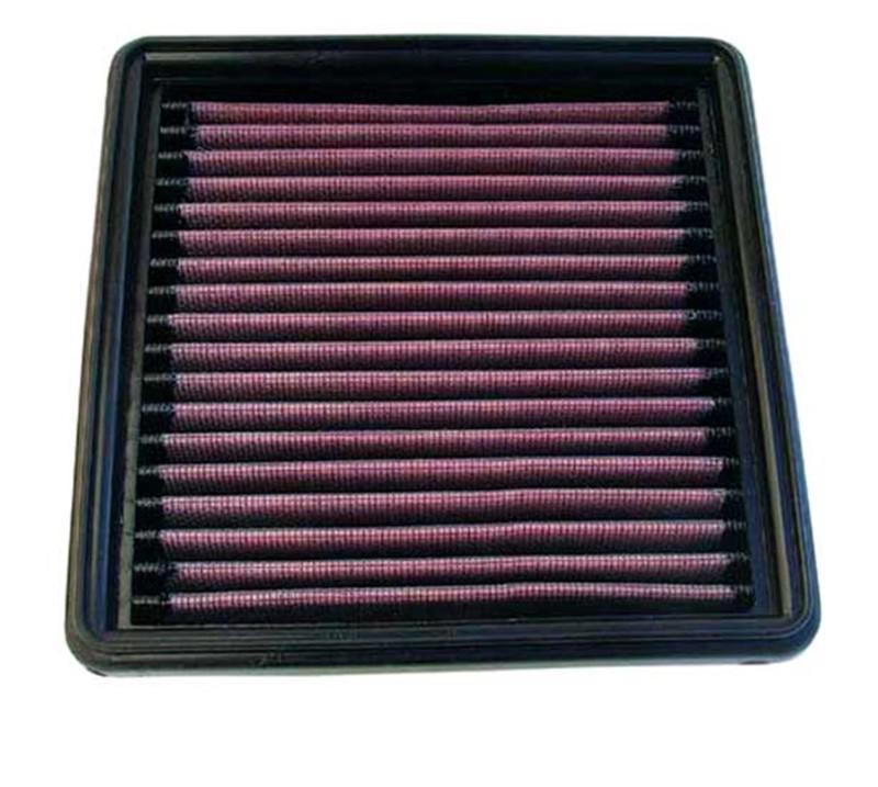 K&n filters 33-2008-1 - air filter; panel; h-1 5/8 in.; l-6 5/8 in.; w-6 5/8 in.