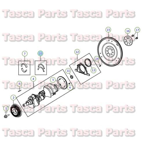 Oem std crankshaft thrust bearing kit 2003-2014 dodge chrysler jeep #5083979aa