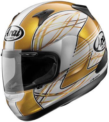 New arai rx-q full-face adult helmet, vibe/yellow, large/lg