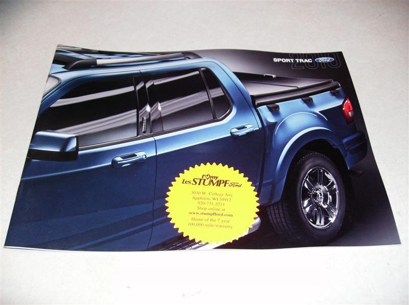 2010 ford sport trac original sales brochure