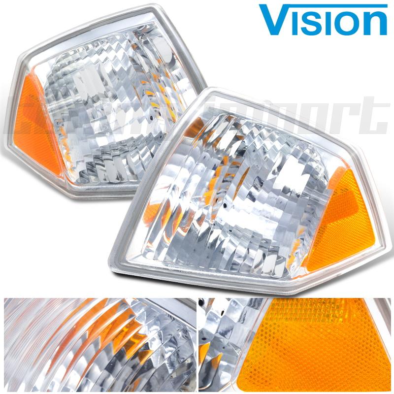 Pair park lamp amber corner turn signal light 07-10 compass driver passenger l+r