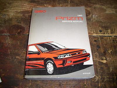 1992 geo prizm factory issue repair manual