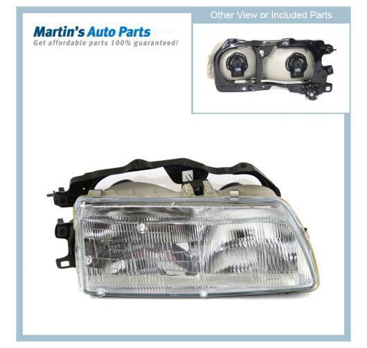 Clear lens new head lamp with bulbs right hand halogen rh passenger side