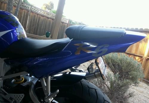 Yamaha yzf r6 oem tail fairing cowl 2001 blue 1999 - 2002 