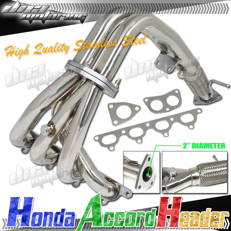 Accord 90-93 f22 2.2l full stainless steel performance header/exhaust system 