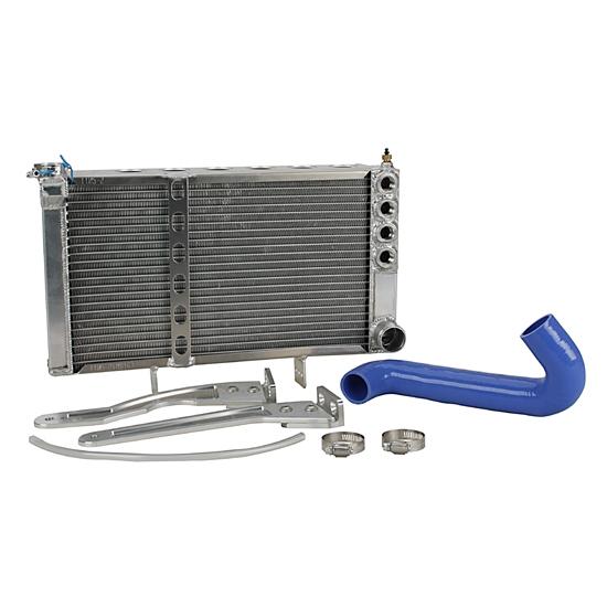 New double row core/dual pass engine mount radiator kit