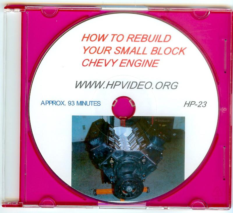 How to rebuild your chevy sbc 283 305 307 327 350 383 lt1 400 engine video"dvd" 