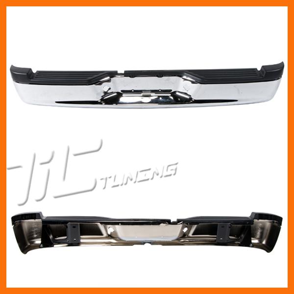 05-10 dodge dakota pickup rear chrome pad step bumper plastic wo mtg bracket