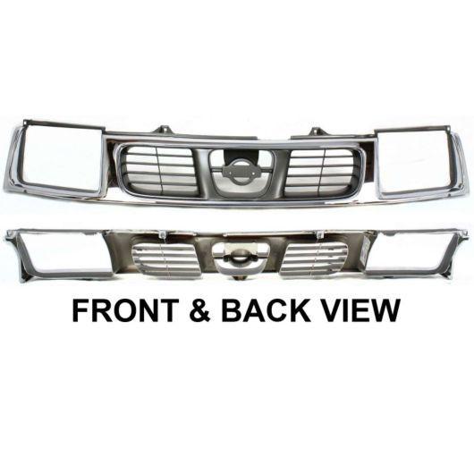 98-00 nissan frontier short bed/king cab grill grille assembly new replacement