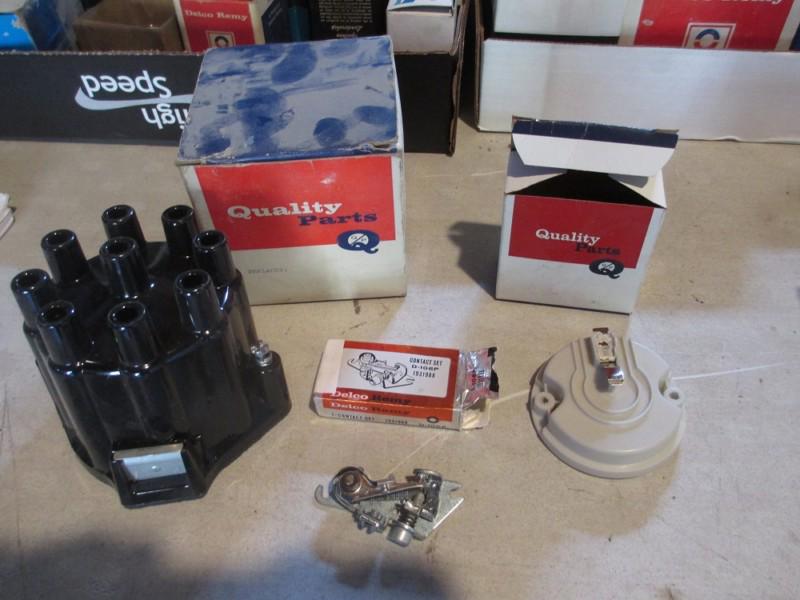 Delco d106p nos points new dist cap & rotor gm v8 engines 1960's-1970's gm look