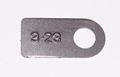 New mopar 1964-74 8-3/4 3.23 ratio tag