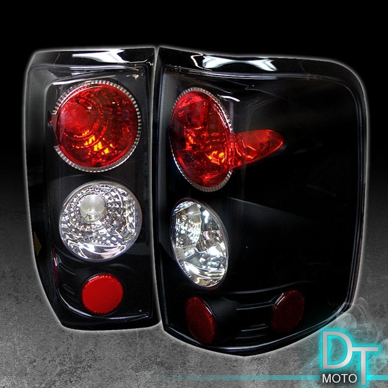 Black 04-08 ford f150 f-150 styleside altezza tail lights lamps left+right pair