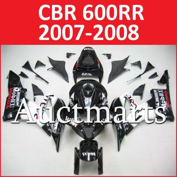 Fit honda 07 08 cbr600rr cbr 600 rr 2007 2008 fairing kit abs plastics h18 a01