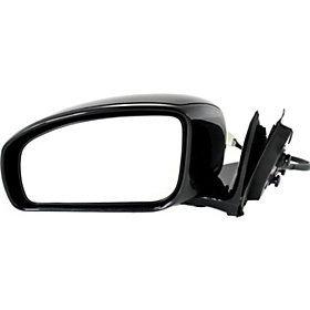 Power heated side view door mirror assembly driver's left