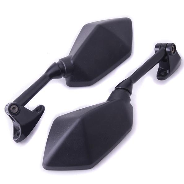 Black pair of side rear view mirrors for kawasaki zx6r zx-6r 2009-2011 2010