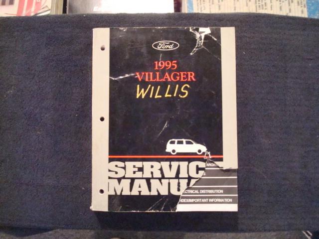 1995 ford villager van factory dealer workshop shop service repair manual book