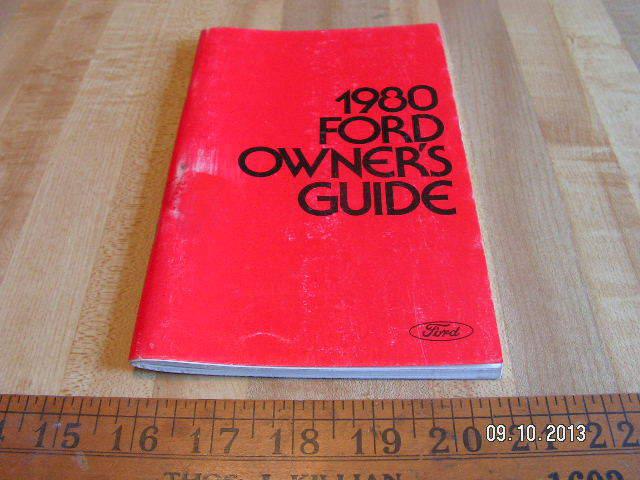 1980 ford original owner's / owners manual / galaxie / custom / ltd / wagon