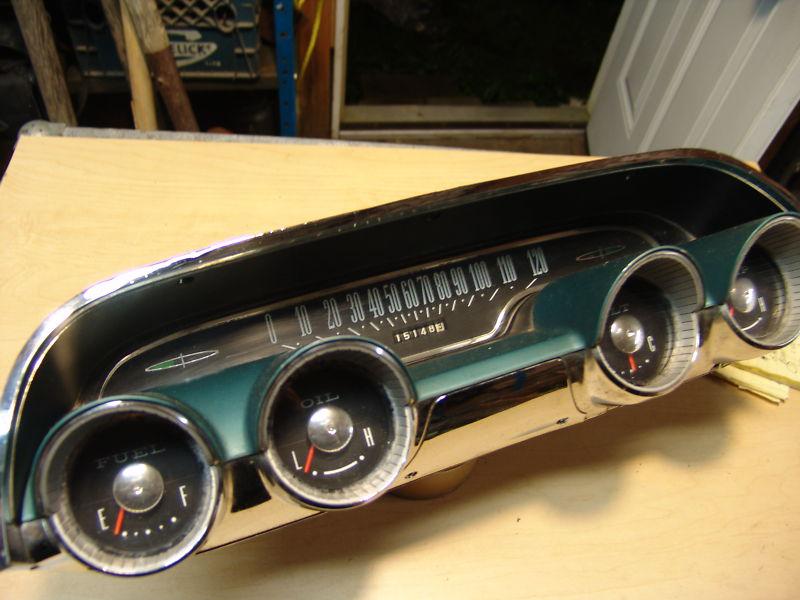 Purchase 1963 mercury full size dash cluster speedometer gauges in ...