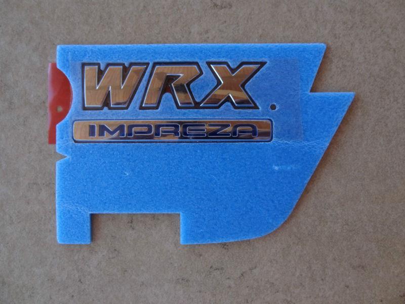 Subaru wrx impreza new badge emblem oem sti turbo