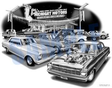 Chevy nova 1965 muscle car auto art print   ** free usa shipping **