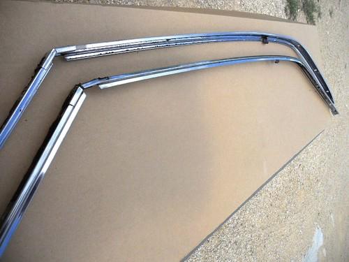 66-67 chevelle - oem stainless inner roof rails