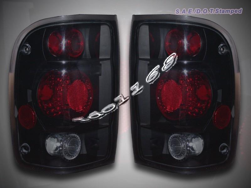 1998-2000 ford ranger altezza tail lights dark smoke 2000 1999 lamps