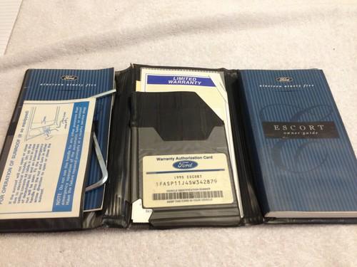 1995 ford escort owners manual mint cond. complete with wrench