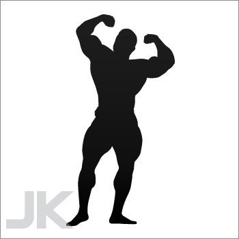 Decal sticker sports body building 0502 ka743