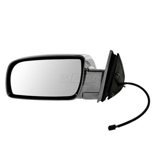 Side view mirror power folding chrome driver left lh for chevy gmc c/k suburban