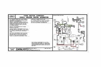 1983 ford mustang 5.0 automatic/manual transmission emission decal 