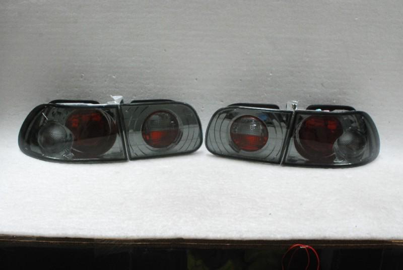 92-95 honda civic 3dr altezza 4pcs smoked rear tail lights lamps left+right