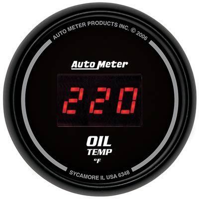 Autometer sport-comp digital series gauge oil temperature 2 1/16" dia 6348