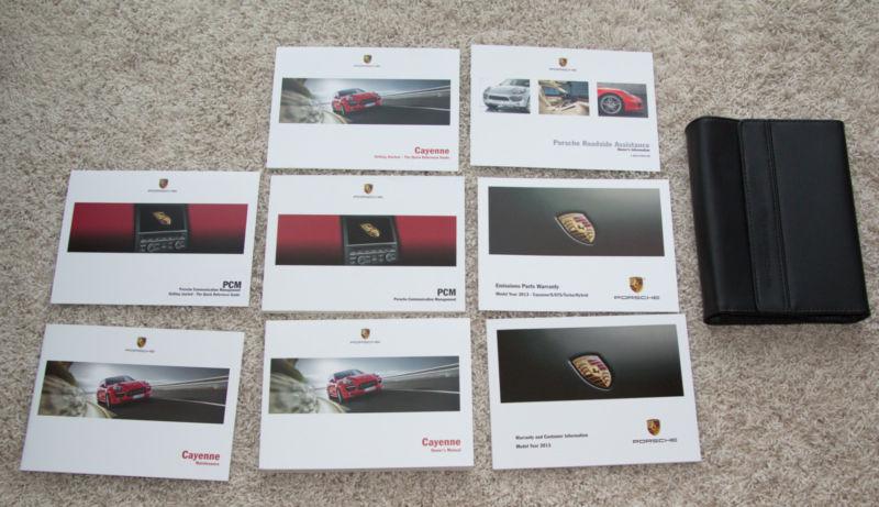 2013 13 oem  porsche 958 cayenne s gts owner's manual set+ pcm navigation + case