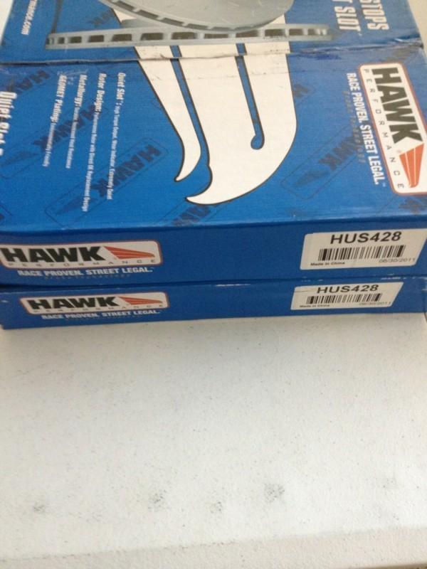 Hawk performance quiet slot brake rotors - hus428 - must sell