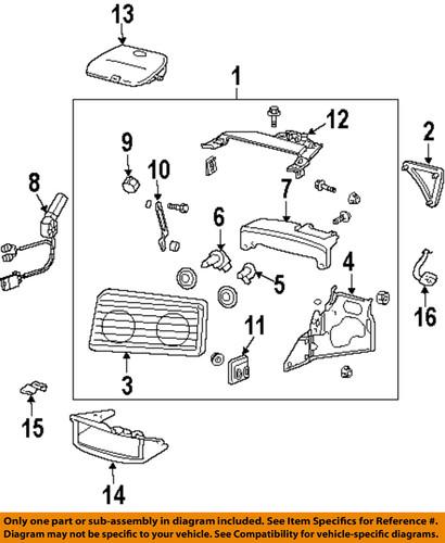 Chevrolet gm oem 10435411 headlamp-headlamp bezel